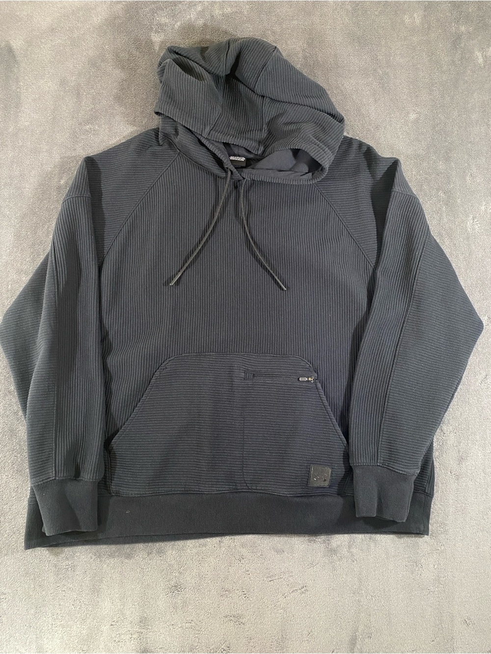 Men's Under Armour Black Ribbed Sweatshirt Size XL